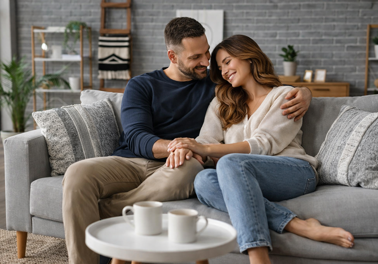 After furniture upholstery restoration